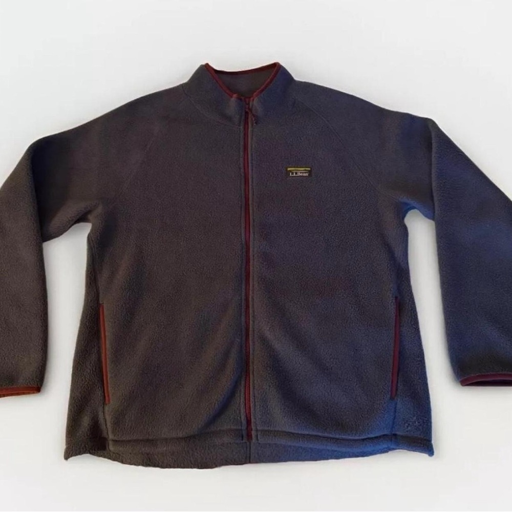 NWOT L.L.Bean Katahdin Jacket Mens Large Sherpa Fleece Full-Zip